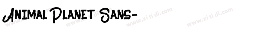 Animal Planet Sans字体转换